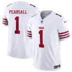 San Francisco 49ers #1 Ricky Pearsall White 2025 F.U.S.E. Vapor Untouchable Limited Stitched Jersey