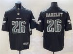 Philadelphia Eagles #26 Saquon Barkley Black Fashion Vapor Untouchable Limited Stitched Jersey