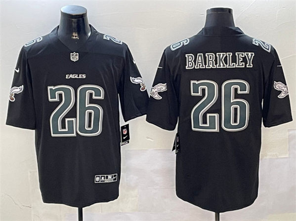 Philadelphia Eagles #26 Saquon Barkley Black Fashion Vapor Untouchable Limited Stitched Jersey