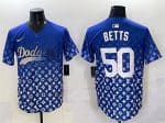 Los Angeles Dodgers #50 Mookie Betts Blue Limited Stitched Jersey