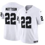 Las Vegas Raiders #22 Alexander Mattison White 2024 F.U.S.E. Vapor Stitched Jersey