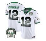 Philadelphia Eagles #12 Randall Cunningham White 2023 F.U.S.E. Throwback Vapor Untouchable Limited Stitched Jersey