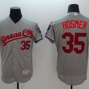Royals #35 Eric Hosmer Grey Fashion Stars Stripes Flexbase Authentic Stitched Jersey