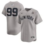New York Yankees #99 Aaron Judge Gray 2024 World Series Limited Stitched Jersey