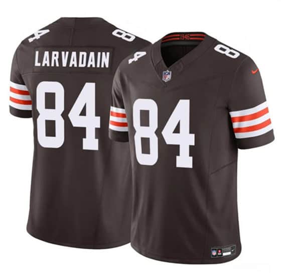 Cleveland Browns #84 Gage Larvadain Brown 2025 F.U.S.E. Vapor Limited Football Stitched Jersey