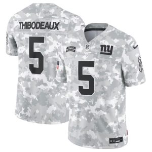 New York Giants #5 Kayvon Thibodeaux Arctic Camo 2024 F.U.S.E. Salute To Service Limited Stitched Jersey