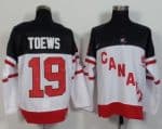 Olympic CA. #19 Jonathan Toews White 100th Anniversary Stitched Jersey