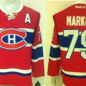 Canadiens #79 Andrei Markov Red New CH Stitched Jersey