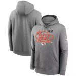 Kansas City Chiefs Gray Super Bowl LVIII Champions Locker Room Trophy Collection Club Pullover Hoodie