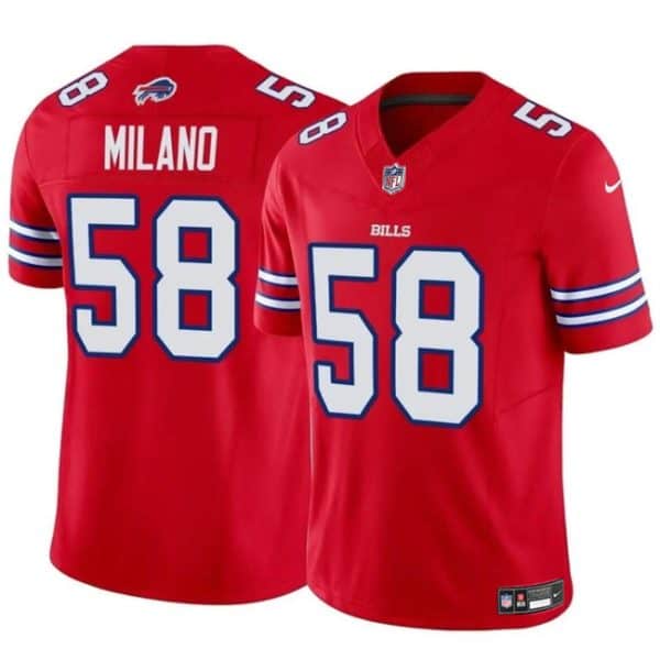 Buffalo Bills #58 Matt Milano Red 2024 F.U.S.E. Vapor Untouchable Limited Stitched Jersey