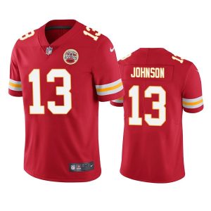 Kansas City Chiefs #13 Nazeeh Johnson Red Vapor Untouchable Limited Stitched Football Jersey