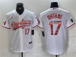 Los Angeles Dodgers #17 Shohei Ohtani White Mexico Cool Base Stitched Jersey