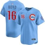 Chicago Cubs #16 Matthew Boyd Blue 2024-25 2nd Alternate Limited Stitched Jersey