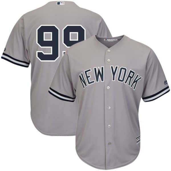 New York Yankees #99 Aaron Judge Majestic Gray Cool Base Player Stitched Jersey
