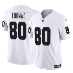 Las Vegas Raiders #80 Ian Thomas White 2025 F.U.S.E. Vapor Stitched Jersey