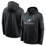 Philadelphia Eagles Heather Charcoal Super Bowl LIX Fleece Pullover Hoodie