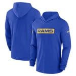 Los Angeles Rams Royal Sideline Performance Hoodie