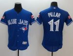 Blue Jays #11 Kevin Pillar Blue Fashion Stars Stripes Flexbase Authentic Stitched Jersey