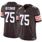 Cleveland Browns #75 Joel Bitonio Brown F.U.S.E. Vapor Limited Stitched Jersey
