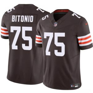 Cleveland Browns #75 Joel Bitonio Brown F.U.S.E. Vapor Limited Stitched Jersey