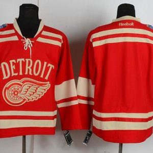Red Wings Blank Red 2014 Winter Classic Stitched Jersey