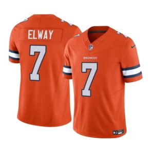 Denver Broncos #7 John Elway Orange 2023 F.U.S.E. Vapor Untouchable Stitched Jersey