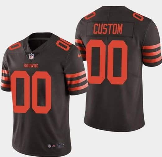 Cleveland Browns Customized Brown Rush Color Limited Stitched NFL Jersey
