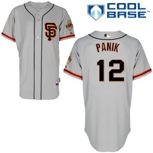 Giants #12 Joe Panik Grey Road 2 Cool Base Stitched Jersey