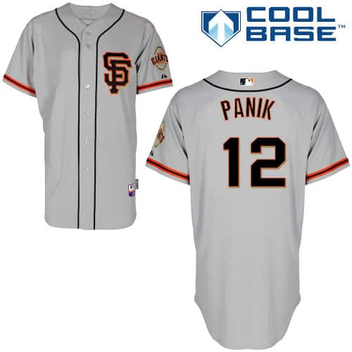 Giants #12 Joe Panik Grey Road 2 Cool Base Stitched Jersey