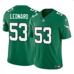 Philadelphia Eagles #53 Shaquille Leonard Green 2023 F.U.S.E. Throwback Vapor Untouchable Limited Stitched Jersey