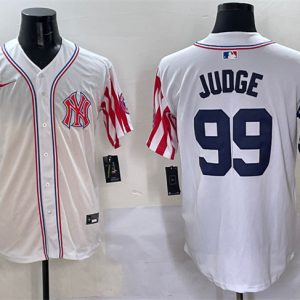 New York Yankees #99 Aaron Judge White American Style Limited Stitched Jersey