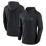 Green Bay Packers Black Sideline Performance Hoodie