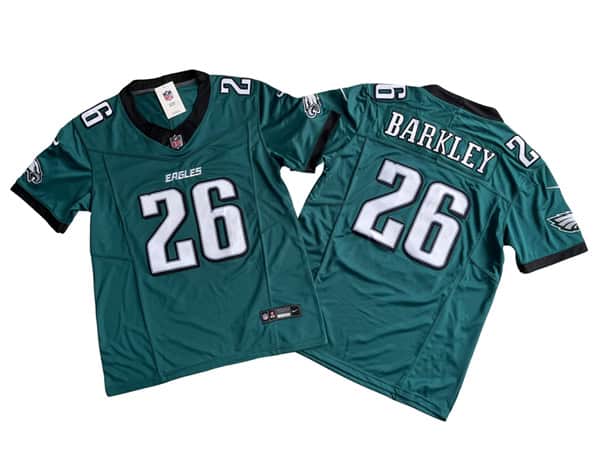 Philadelphia Eagles #26 Saquon Barkley Green 2024 F.U.S.E. Vapor Untouchable Limited Stitched Jersey