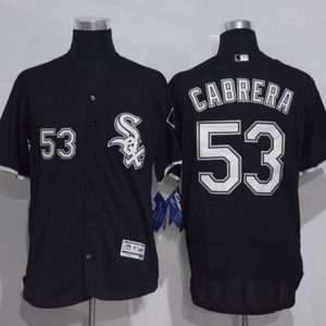 White Sox #53 Melky Cabrera Black Flexbase Authentic Collection Stitched Jersey