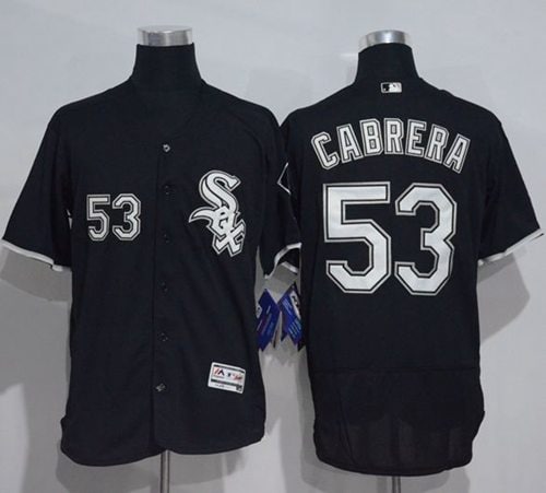 White Sox #53 Melky Cabrera Black Flexbase Authentic Collection Stitched Jersey