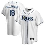 Tampa Bay Rays #18 Shane McClanahan White Cool Base Stitched Jersey