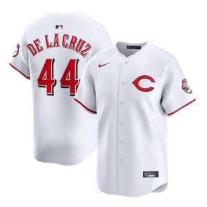 Cincinnati Reds #44 Elly De La Cruz White 2025 Home Limited Stitched Jersey