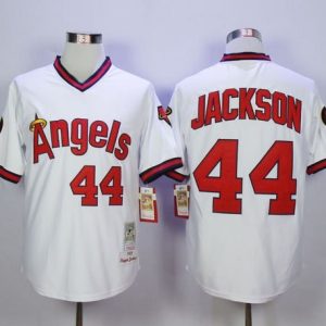 Mitchell And Ness Angels Of Anaheim #44 Reggie Jackson White Stitched Jersey