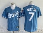 Kansas City Royals #7 Bobby Witt Jr. Blue 2024 Limited Stitched Jersey