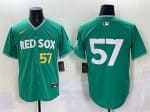 Boston Red Sox #57 Greg Weissert Green 2025 City Connect Limited Stitched Jersey