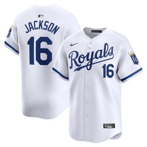 Kansas City Royals #16 Bo Jackson White 2024 Home Limited Stitched Jersey
