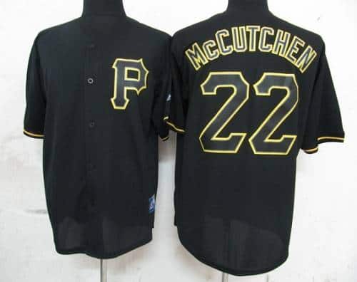 Pirates #22 Andrew McCutchen Black Fashion Stitched Jersey