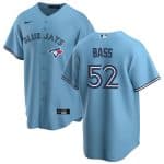 Toronto Blue Jays #52 Anthony Bass Light Blue Cool Base Stitched Jersey