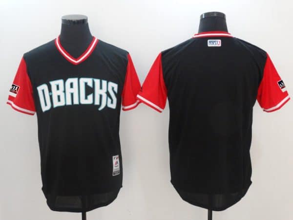 Arizona Diamondbacks Majestic Black Red 2018 Players' Weekend Authentic Team Stitched Jersey