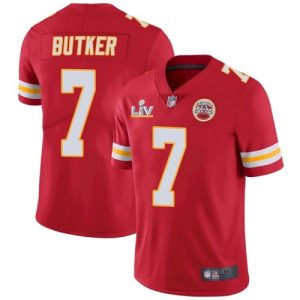 Kansas City Chiefs #7 Harrison Butker Red 2021 Super Bowl LV Limited Stitched Jersey