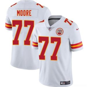 Kansas City Chiefs #77 Jaylon Moore White 2025 Vapor Untouchable Limited Stitched Jersey