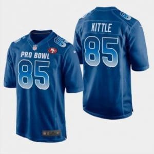San Francisco 49ers #85 George Kittle Blue Stitched Jersey