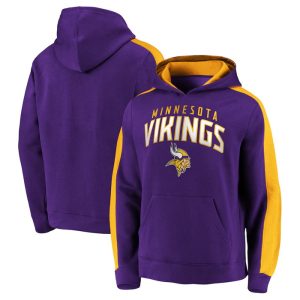 Minnesota Vikings Purple Game Time Arch Pullover Hoodie