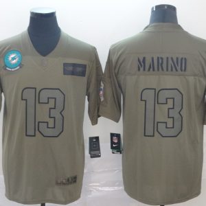 Miami Dolphins #13 Dan Marino 2019 Camo Salute To Service Limited Stitched Jersey