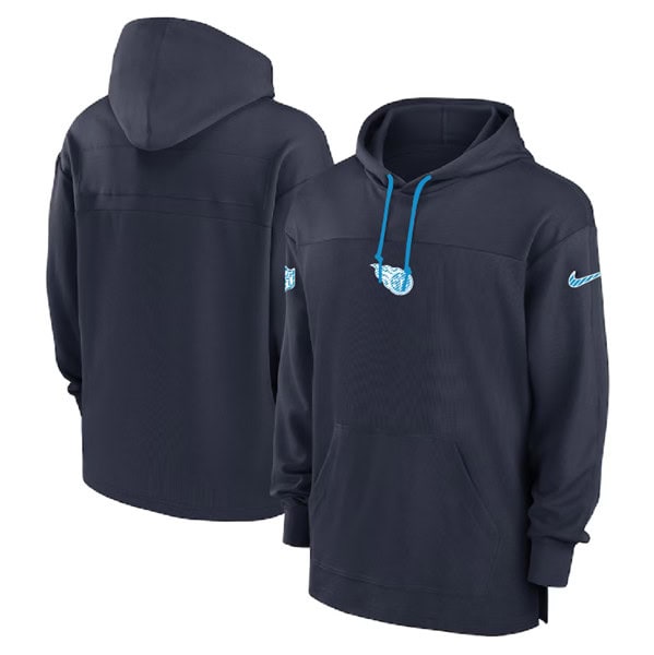 Tennessee Titans Navy Performance Pullover Hoodie